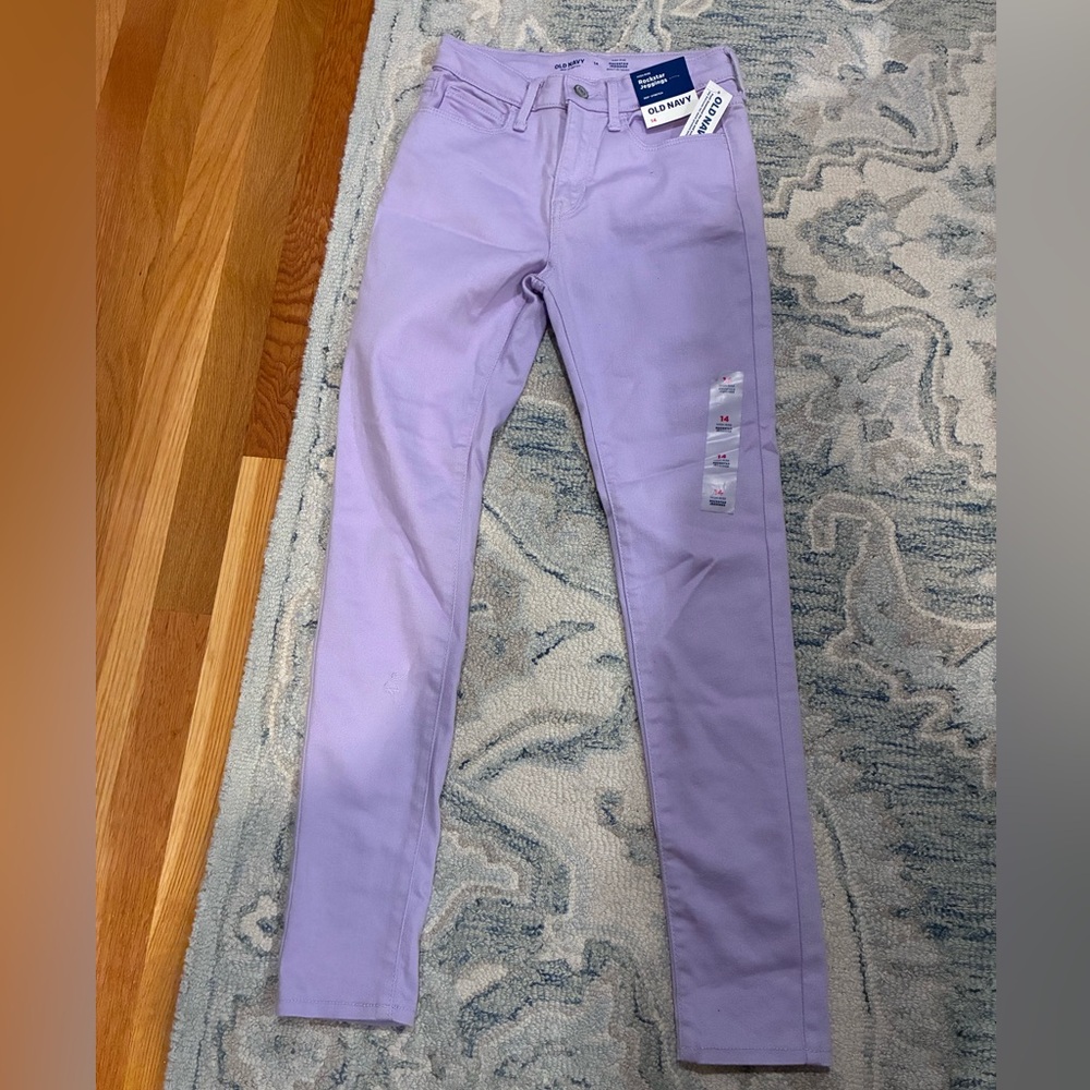 Old navy high rise Purple Skinny jeans